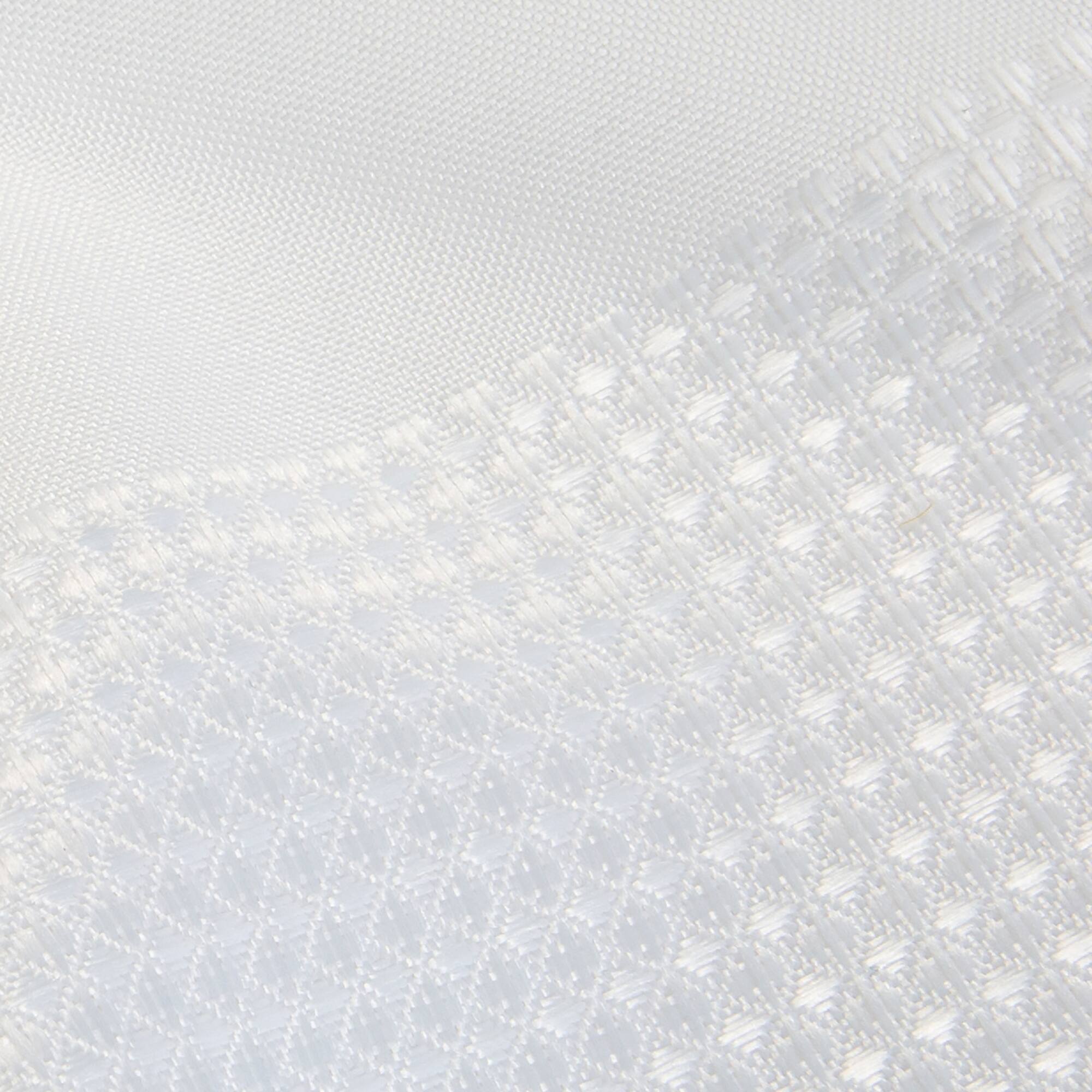 Elle Décor White Jacquard Weave Shower Curtain
